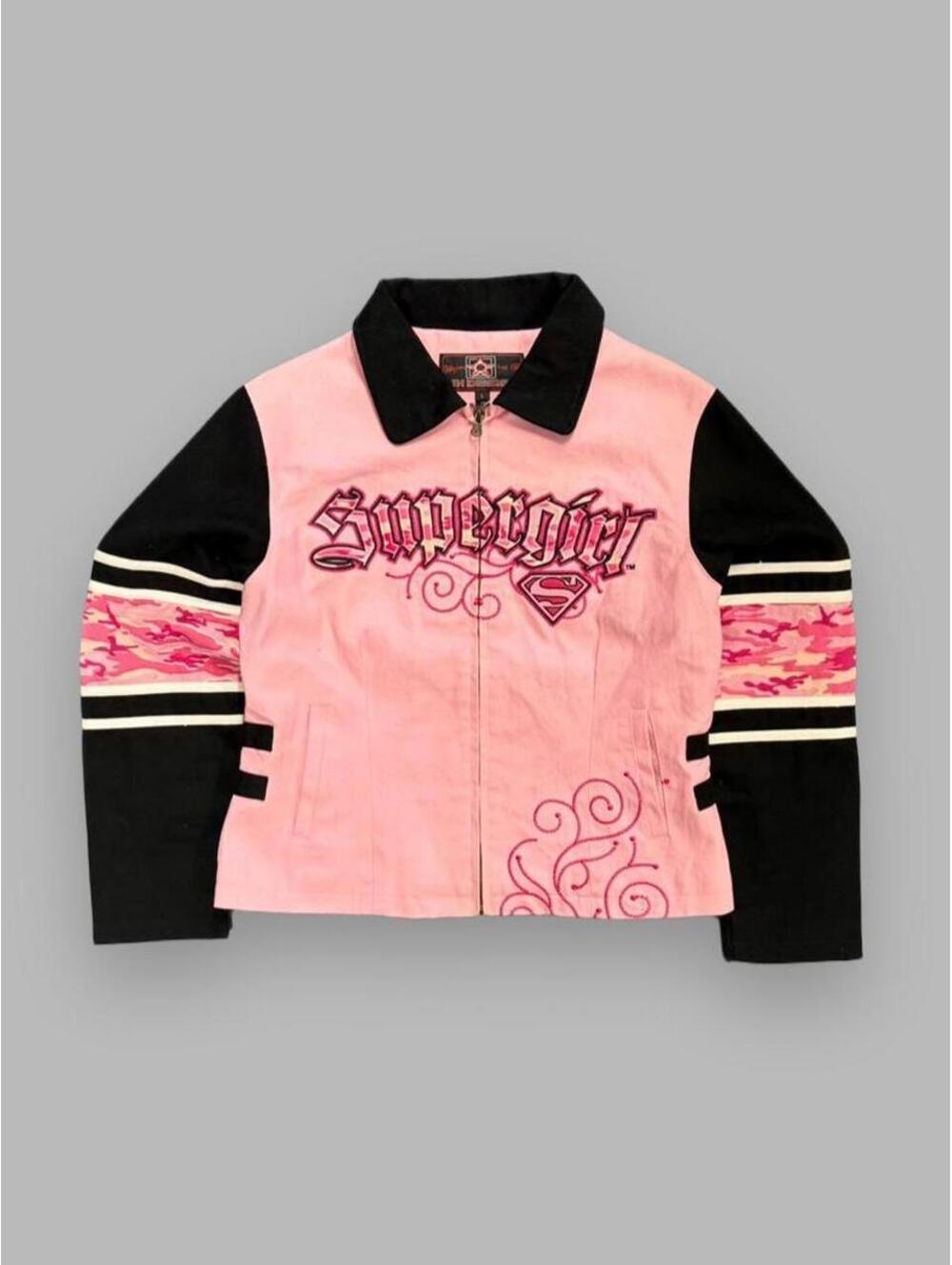 Vintage Jeff Hamilton Supergirl Racing Jacket